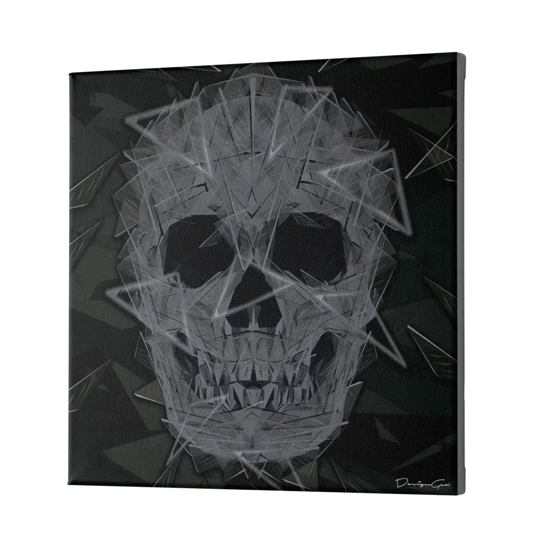 Crystal Skull Canvas Wall Art