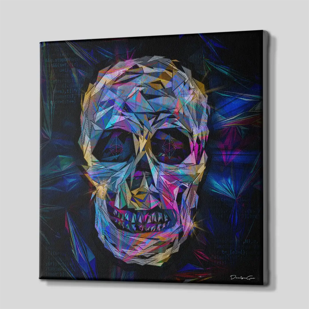 Crystal Skull Canvas Wall Art