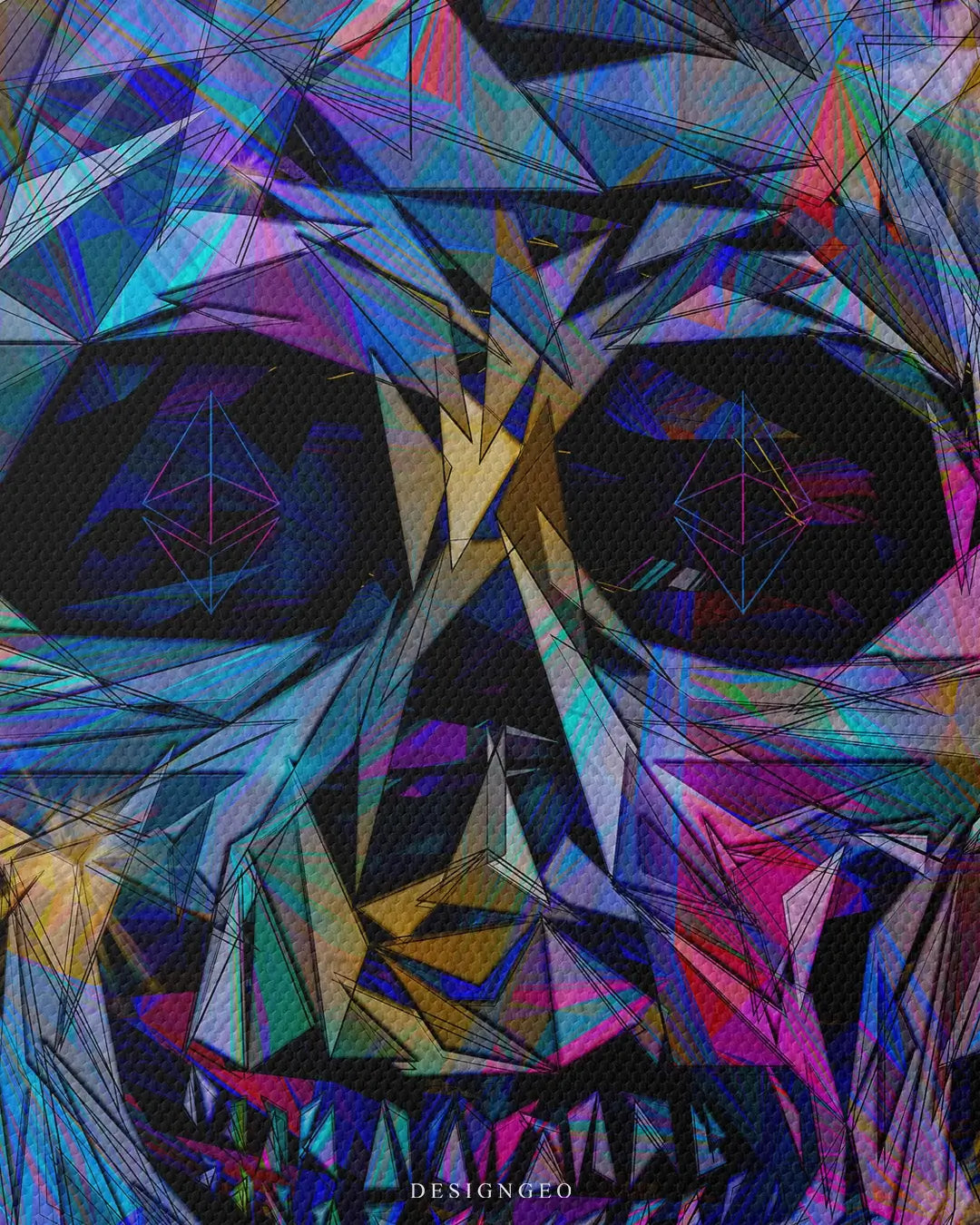 Crystal Skull Canvas Wall Art