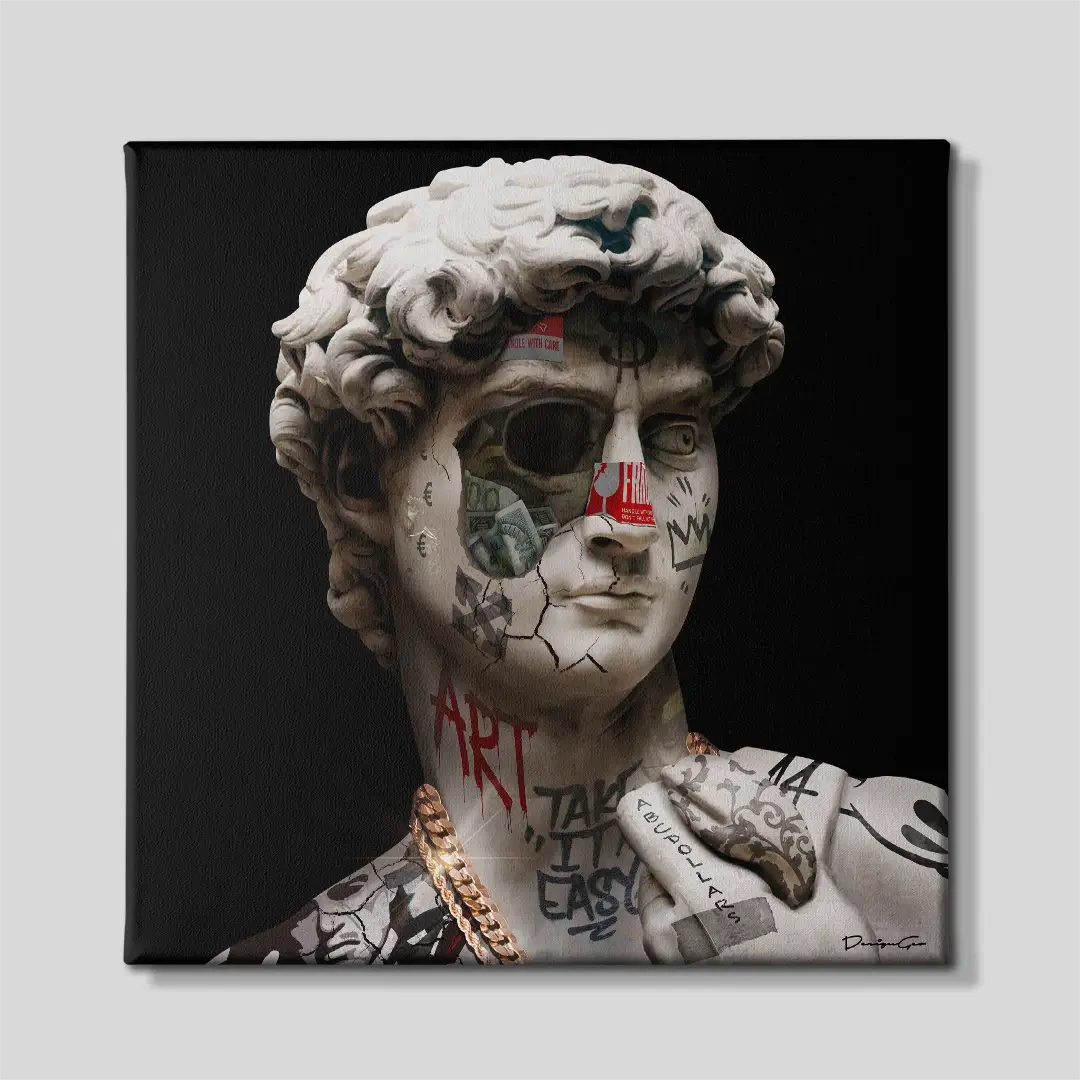 David Graffiti Canvas Wall Art