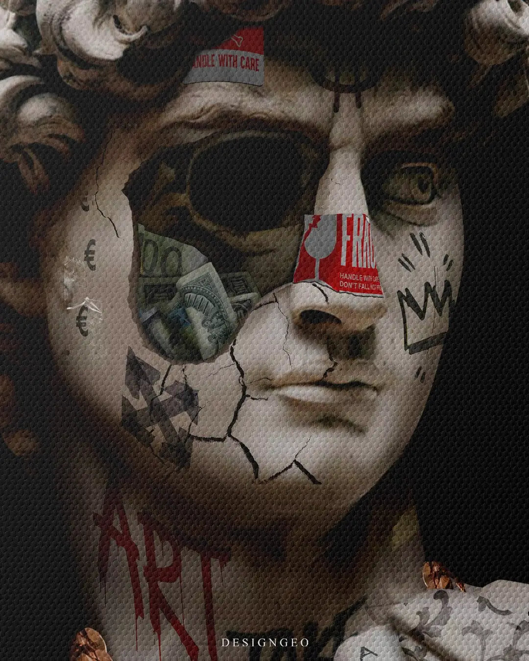 David Graffiti Canvas Wall Art