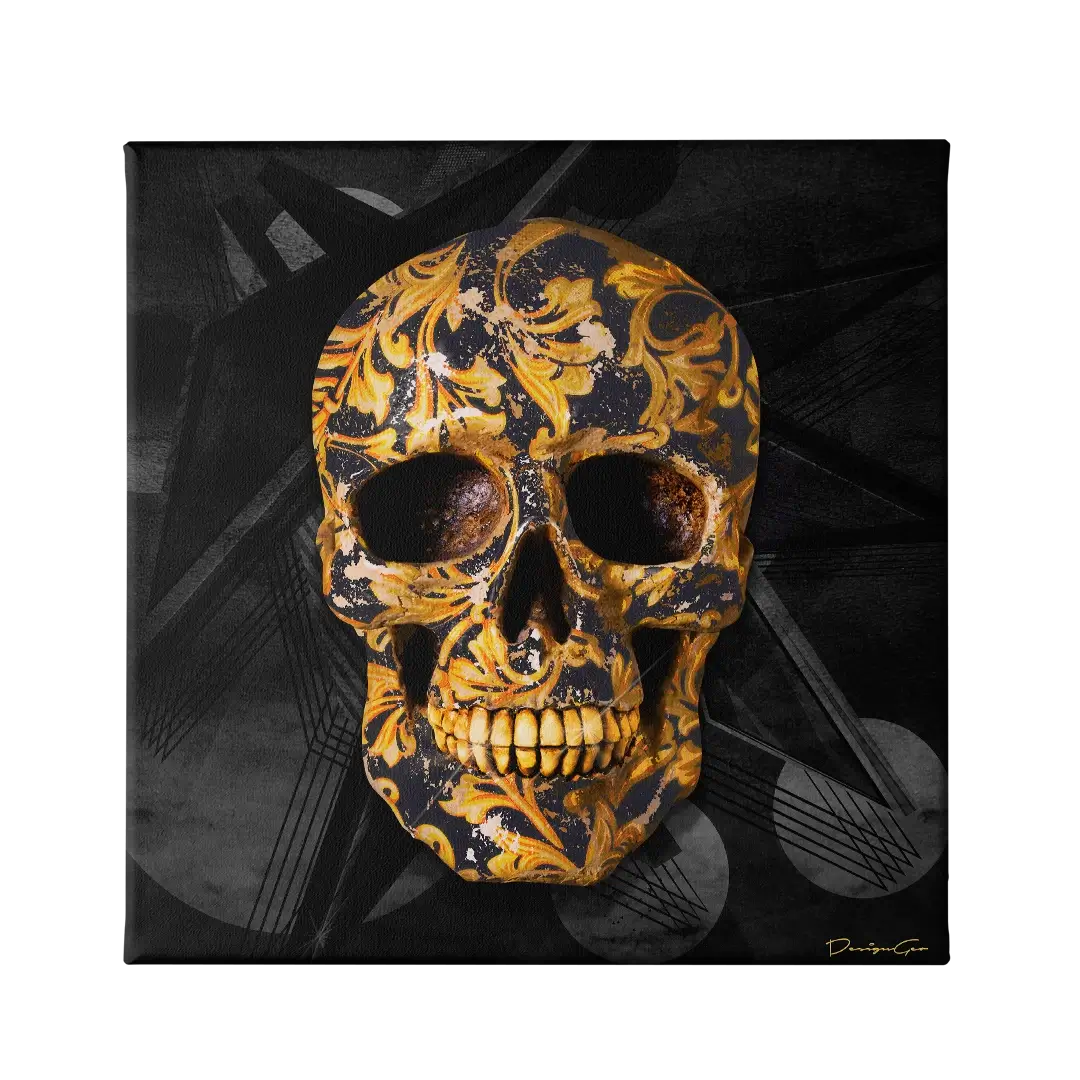 Designer Skull Canvas Wall Art