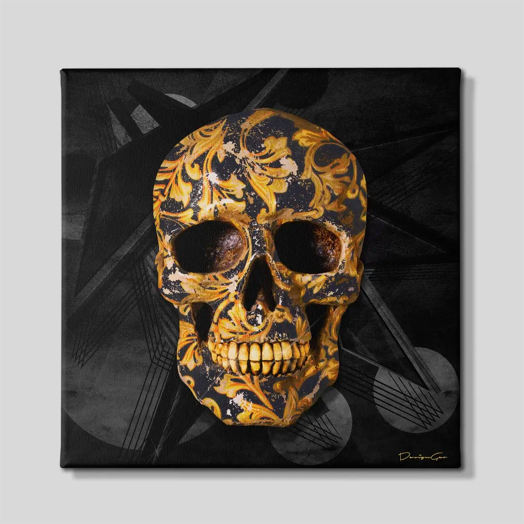 Designer Skull Canvas Wall Art