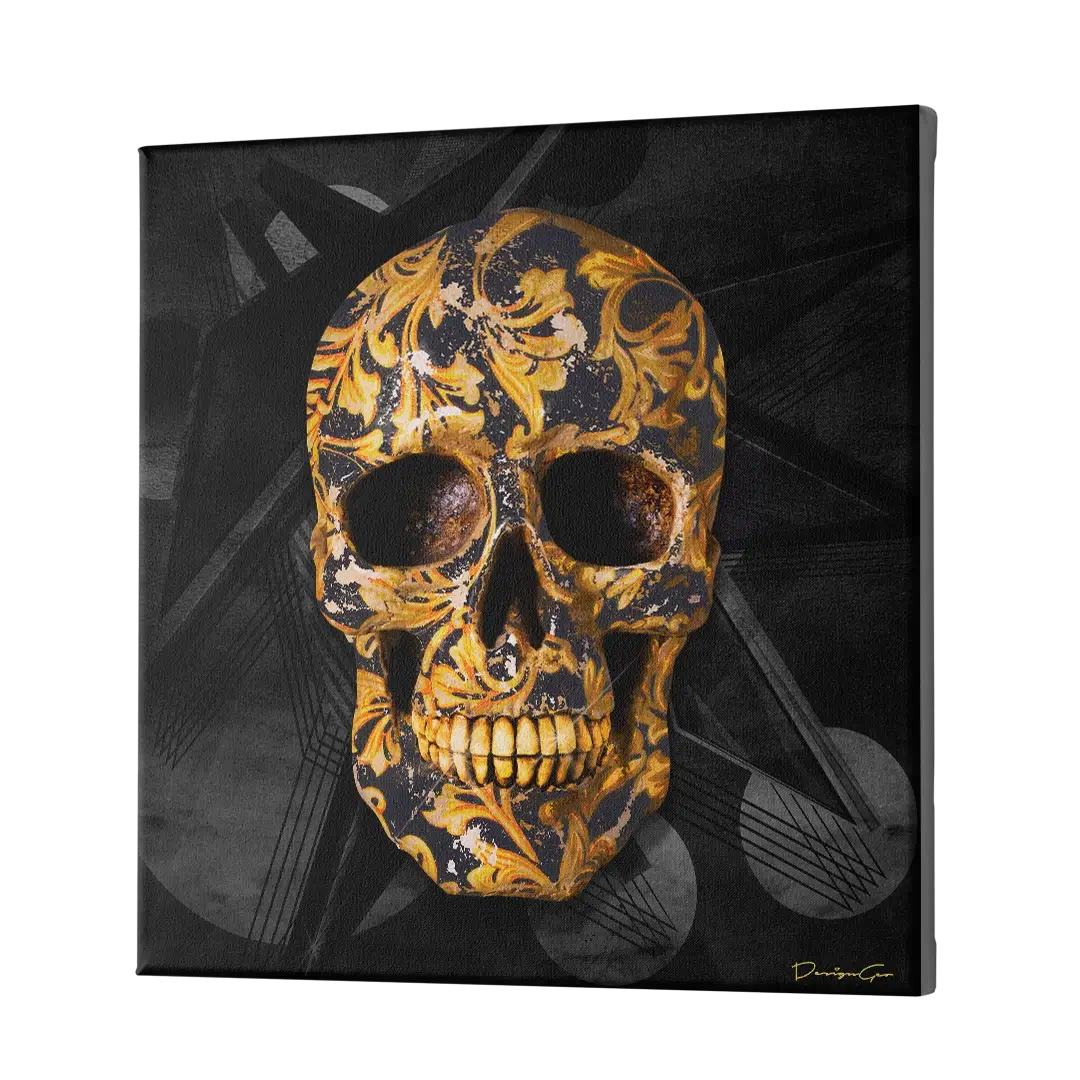 Designer Skull Canvas Wall Art