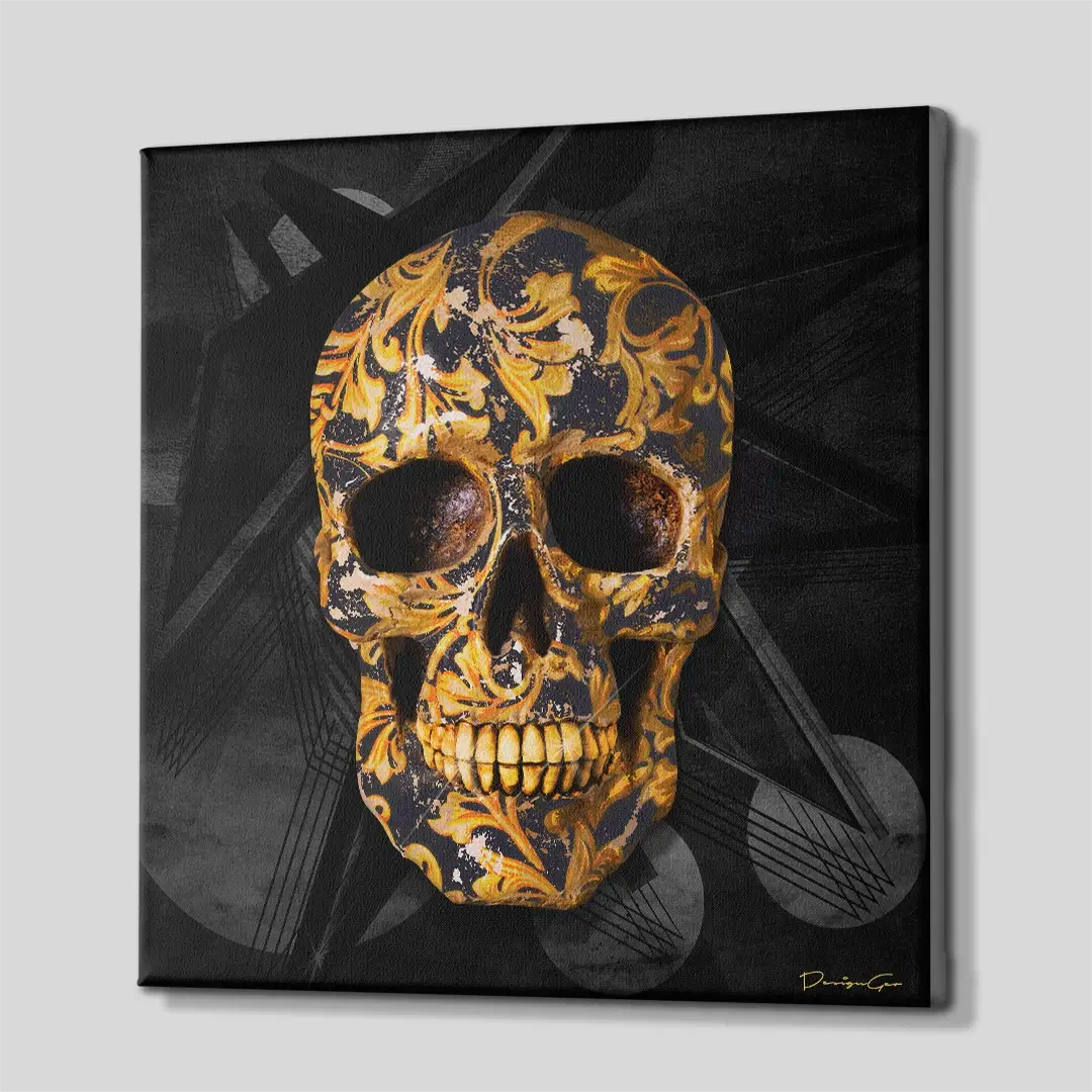 Designer Skull Canvas Wall Art