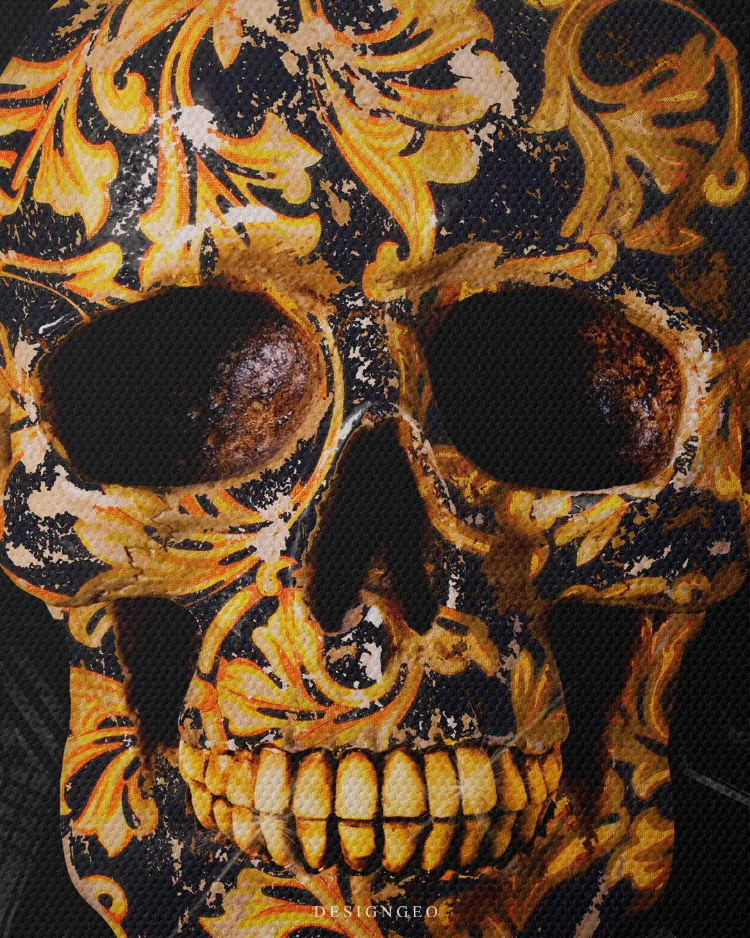 Designer Skull Canvas Wall Art