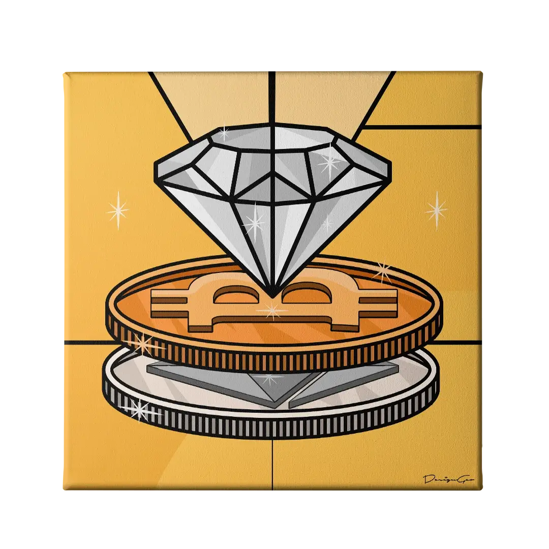Diamond Crypto Canvas Wall Art