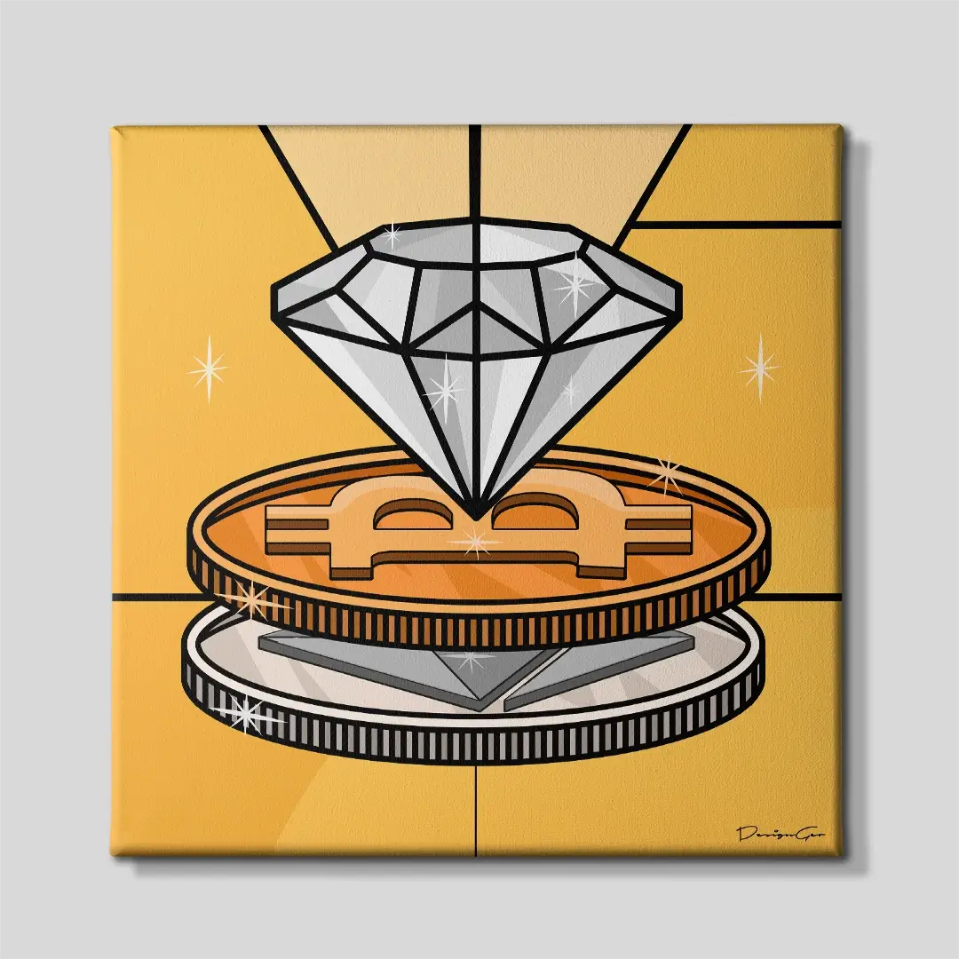 Diamond Crypto Canvas Wall Art