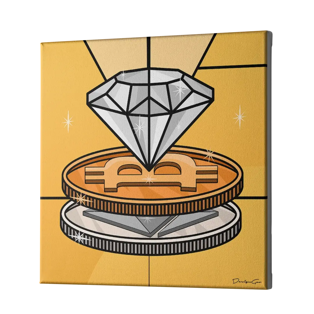 Diamond Crypto Canvas Wall Art