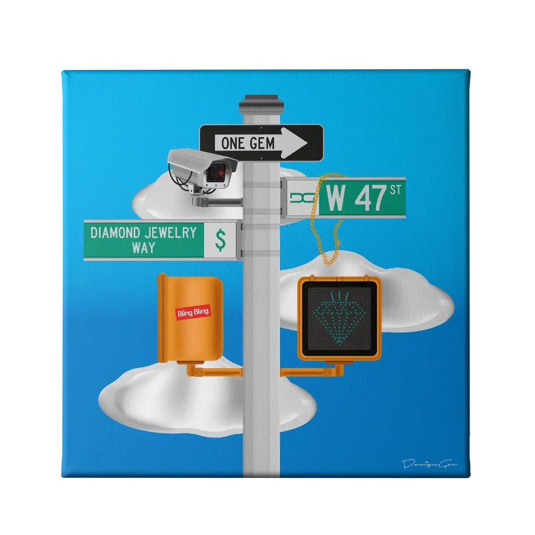 Diamond District NYC Canvas Wall Art