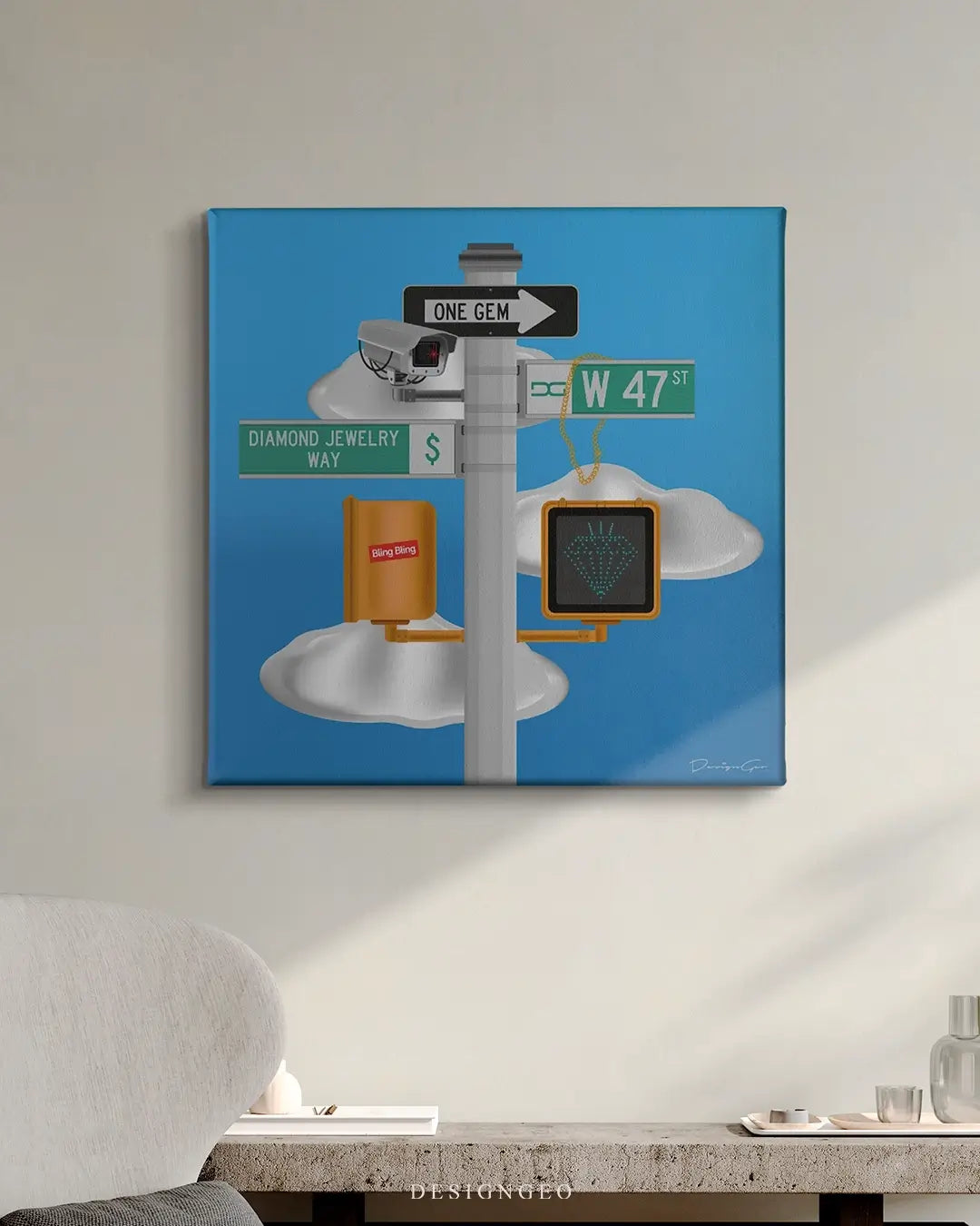 Diamond District NYC Canvas Wall Art