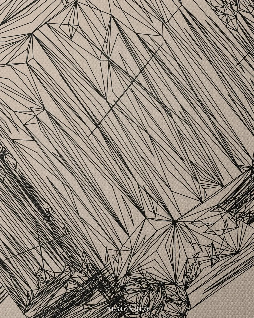 Diamond Ring Outline Canvas Wall Art