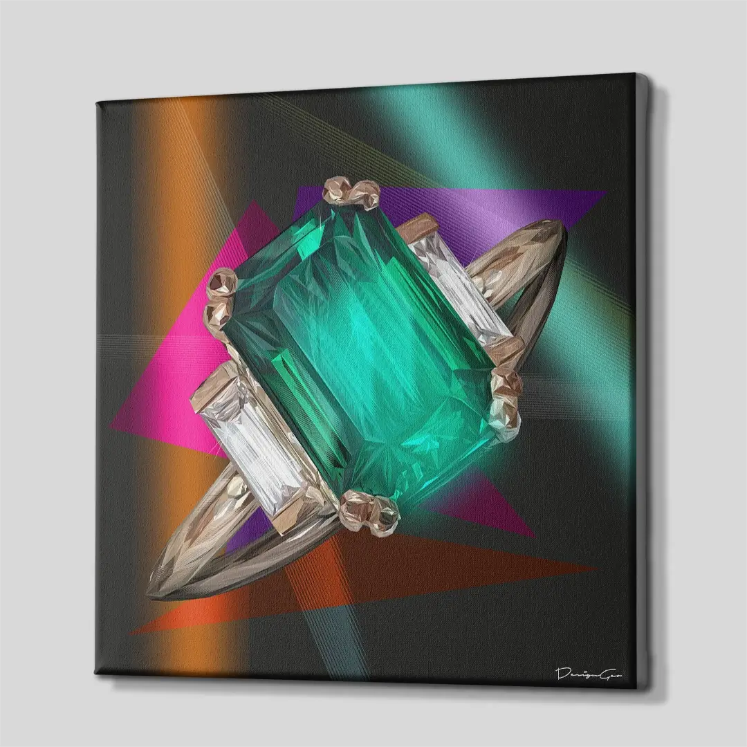 Diamond Ring Canvas Wall Art