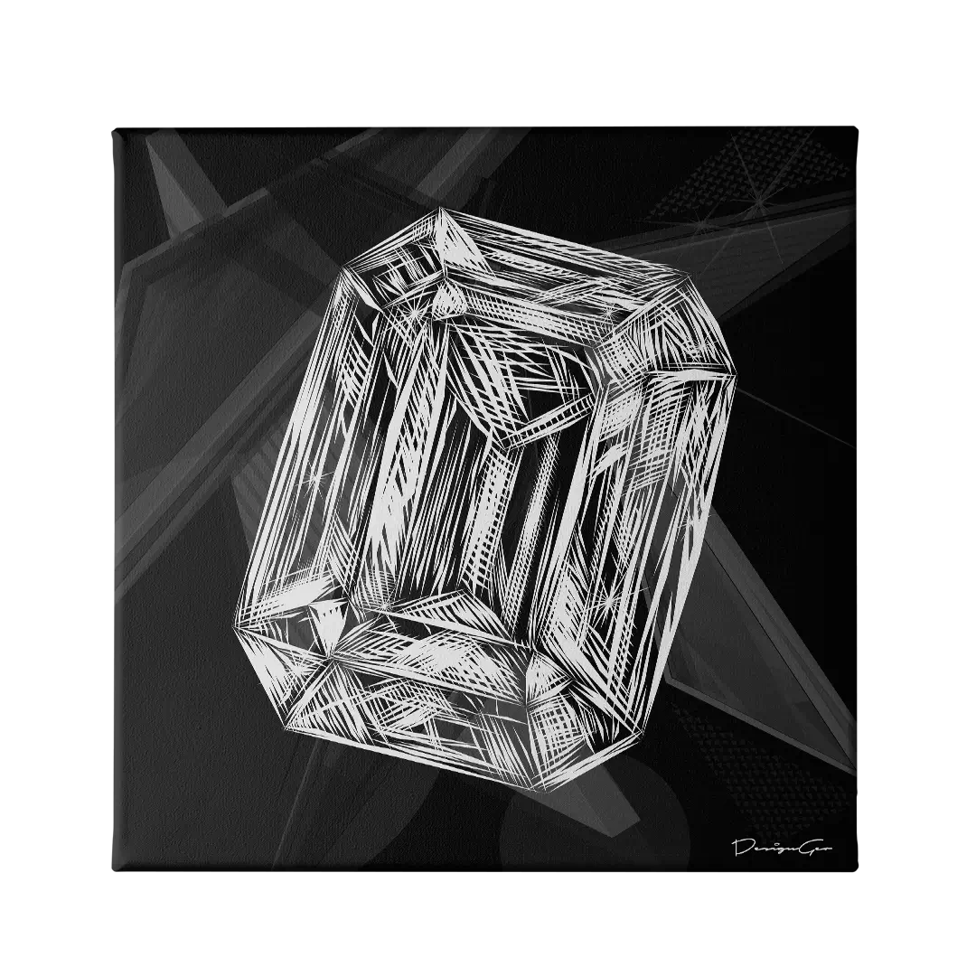 Diamond Sketch Canvas Wall Art