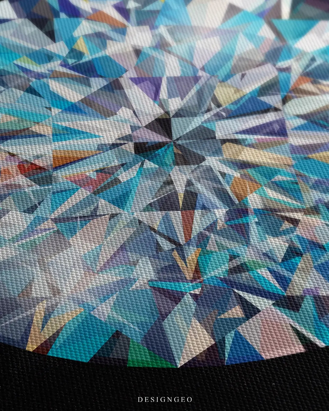 Close-up of a sparkling, multi-faceted diamond crystal with realistic light reflections and brilliance on a deep black background