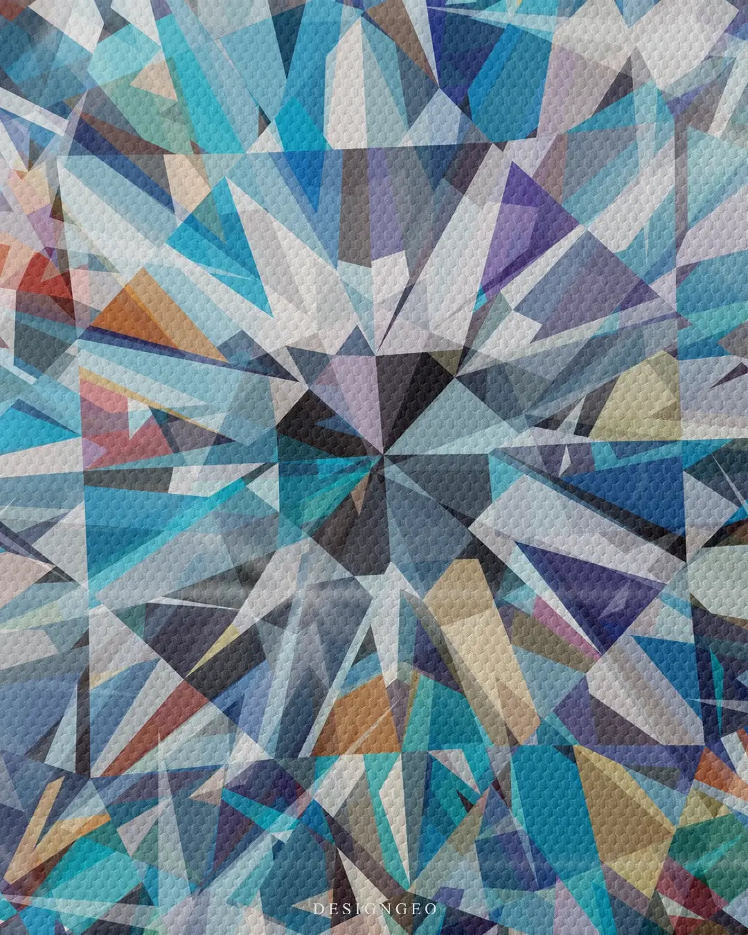 Artistic canvas illustration of a bright diamond, symbolizing resilience, unbreakable strength, and luxury in a modern minimalist style