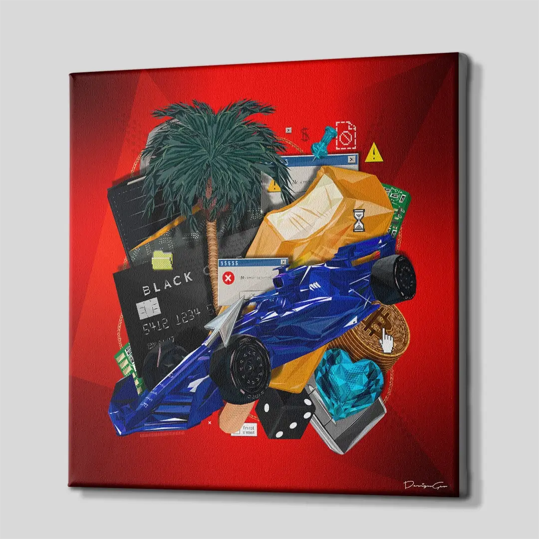 Digital Assets Portfolio Canvas Wall Art