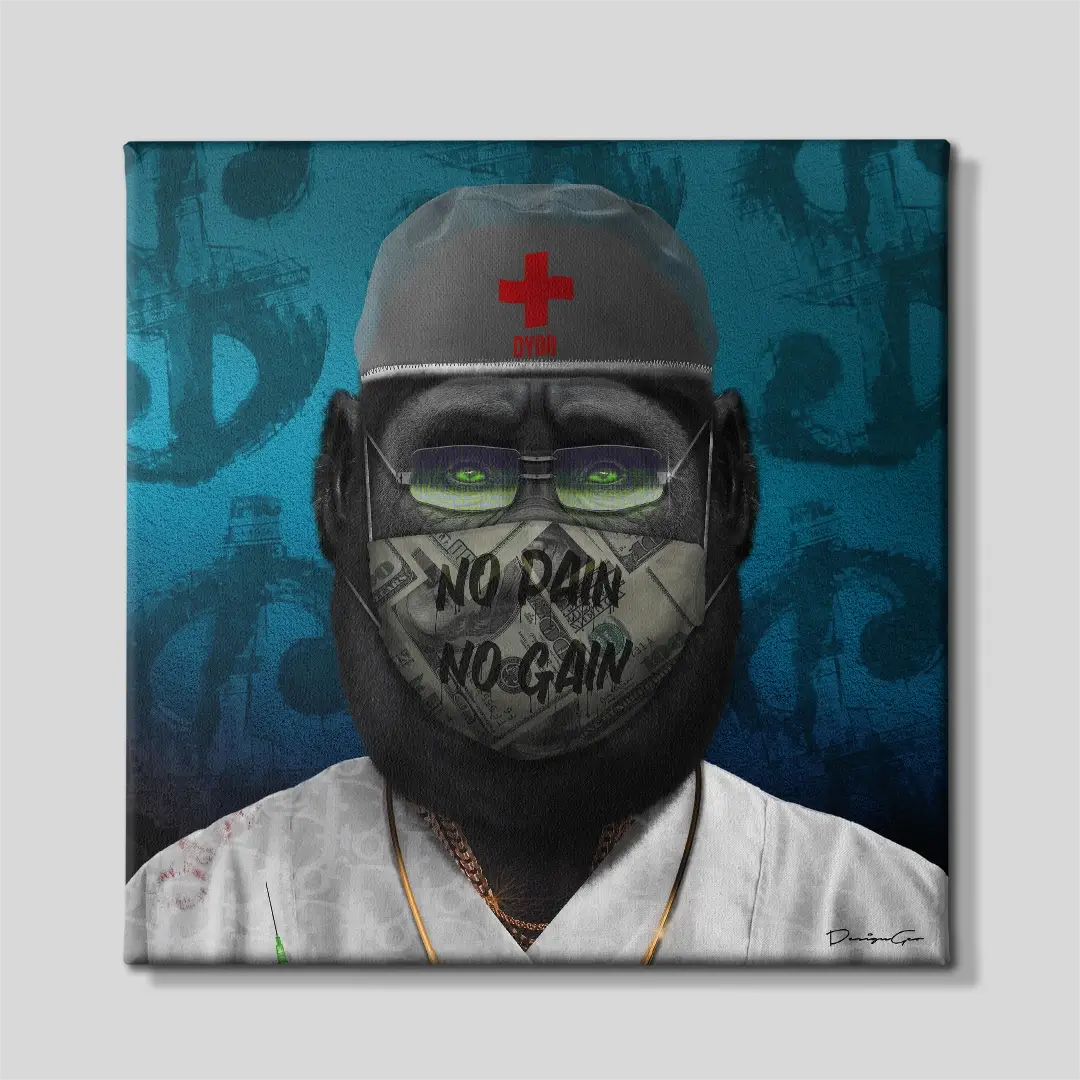 Doctor Ape Canvas Wall Art