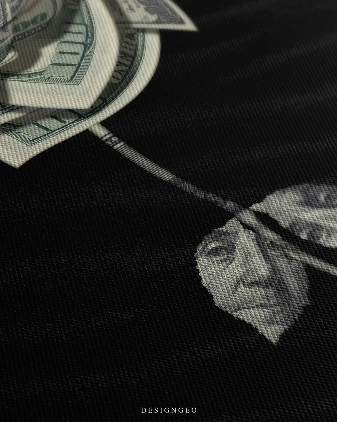 Dollar Rose Canvas Wall Art