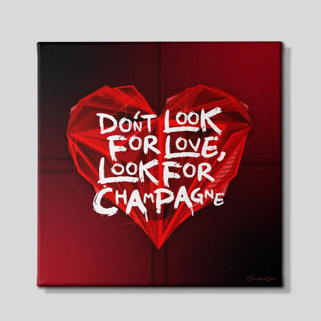 Don't Look For Love Canvas Wall Art