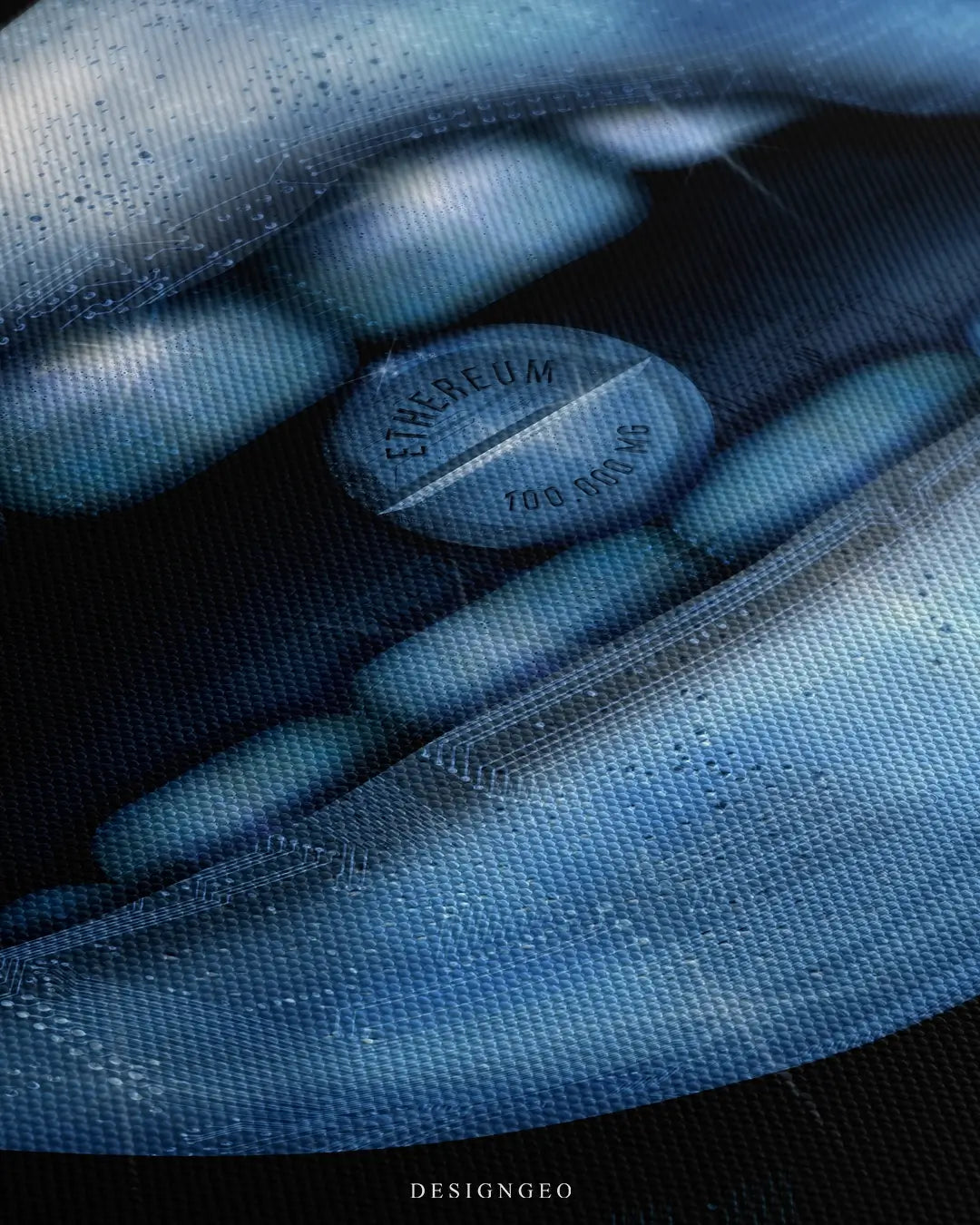 Ethereum Lips Canvas Wall Art