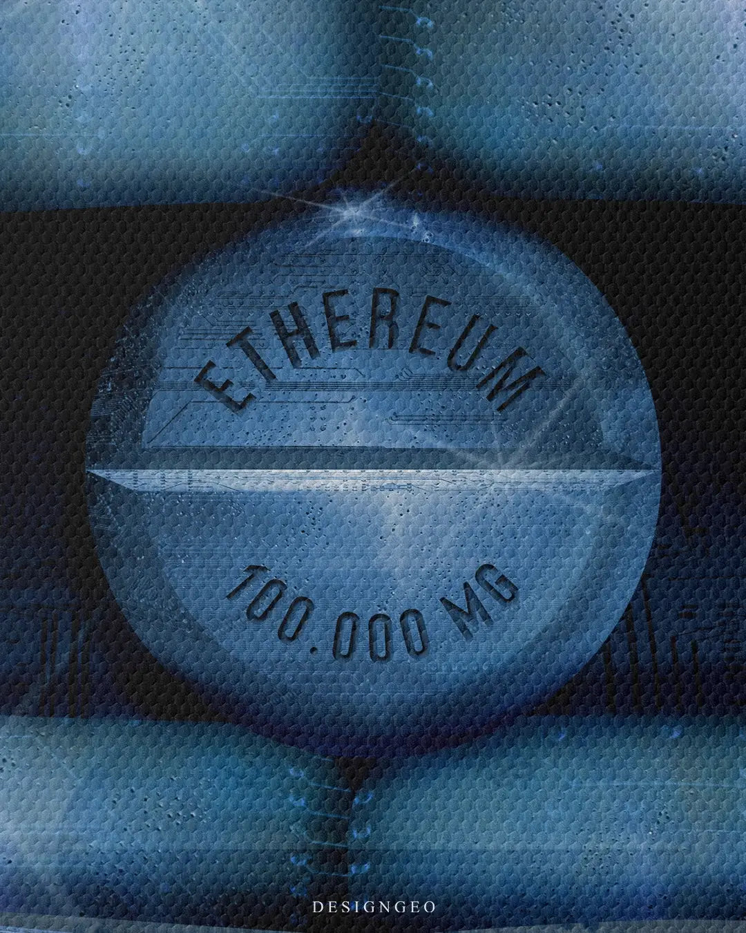 Ethereum Lips Canvas Wall Art