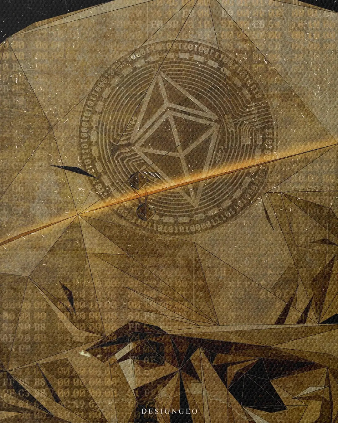 Ethereum Skull Canvas Wall Art