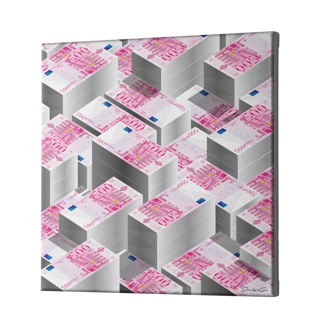Euro Money Canvas Wall Art