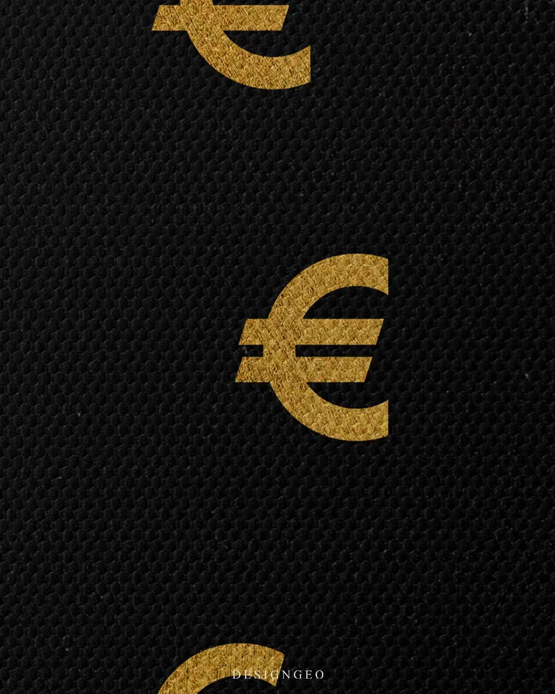 Artistic canvas illustration of the Euro sign, symbolizing financial stability, European market unity, and economic prosperity in a sleek modern style