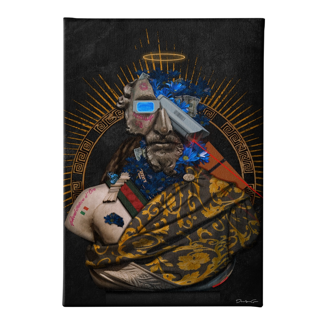 Fashion God Art Rectangular Canvas Print by DesignGeo