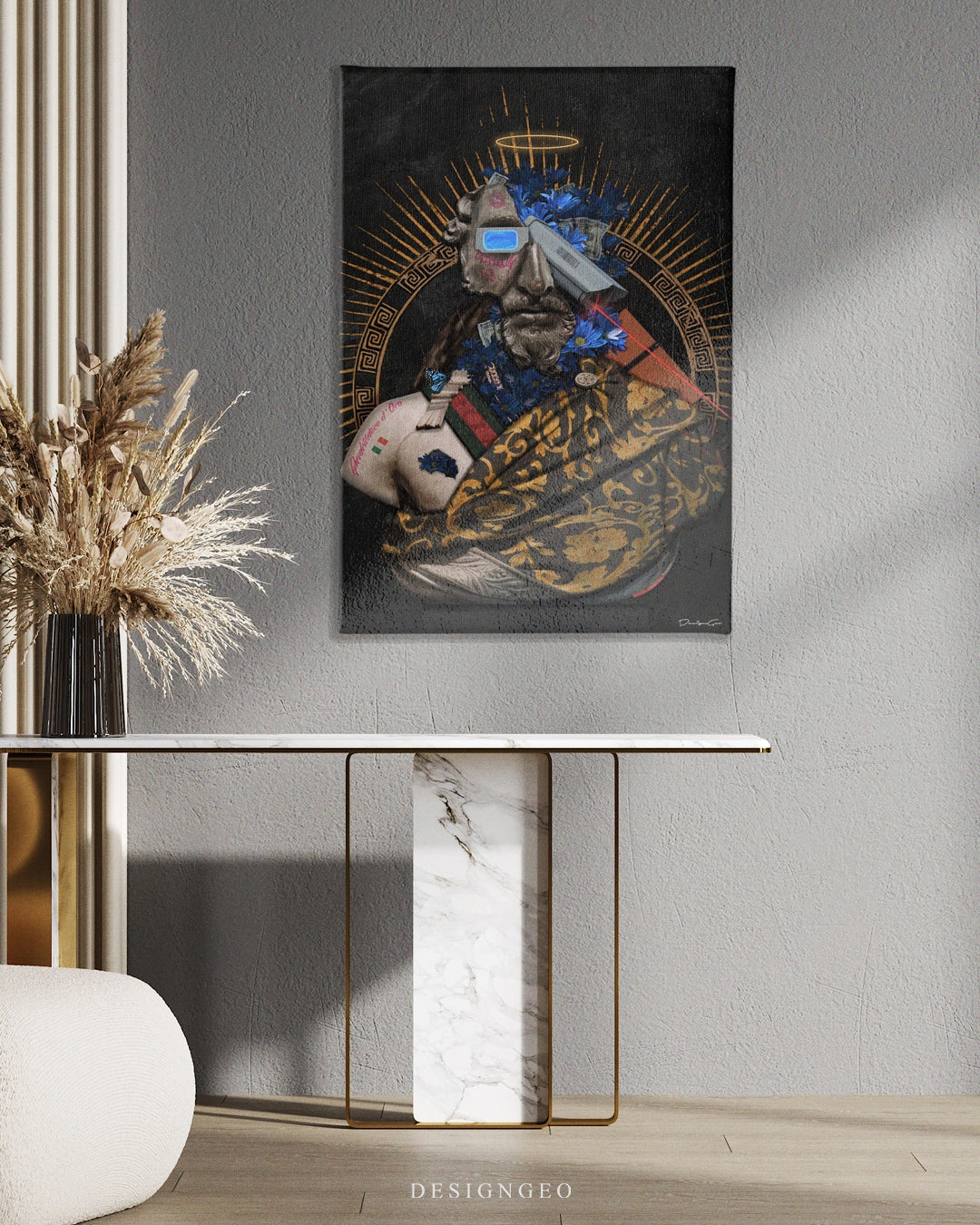Fashion God Art Rectangular Canvas Print by DesignGeo