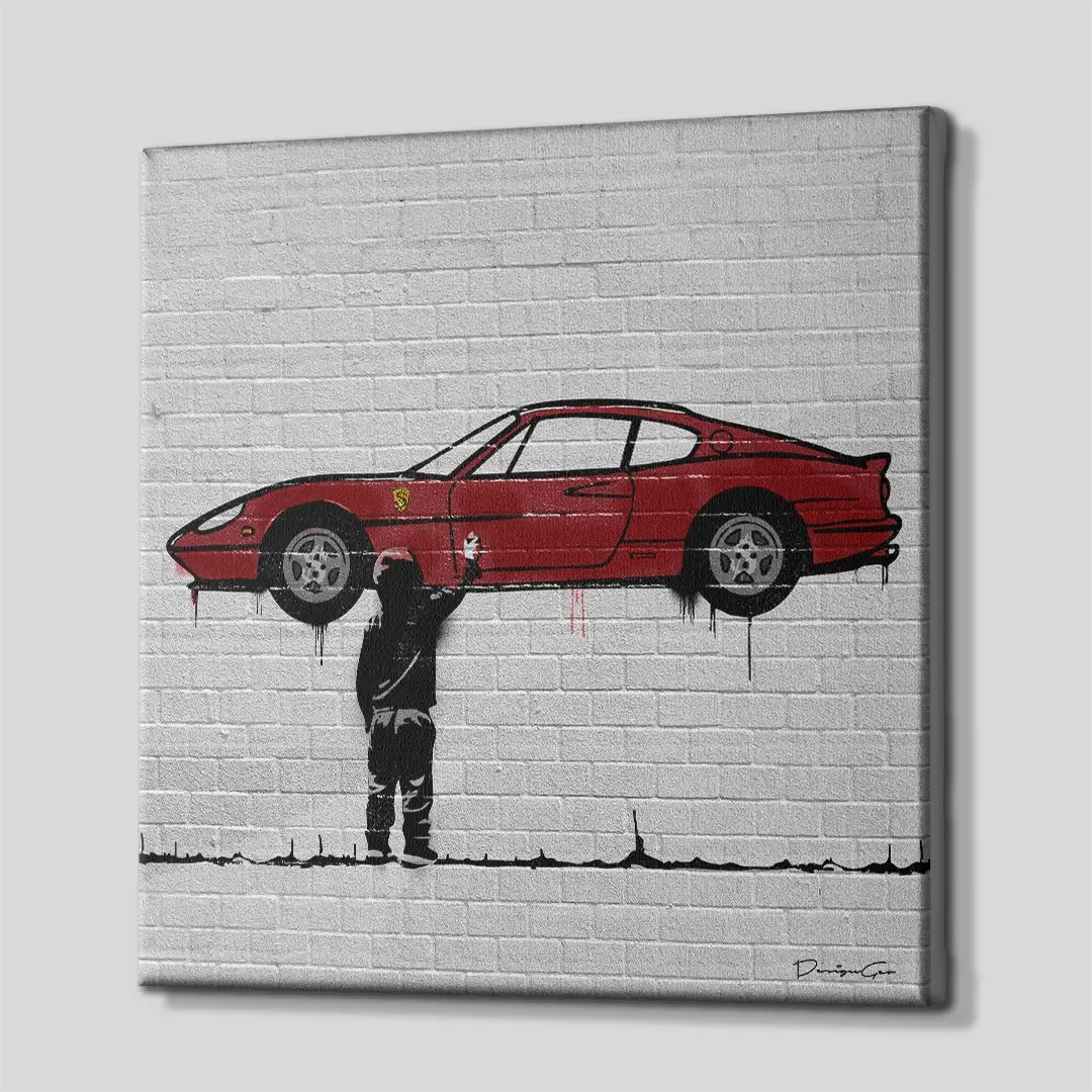 Fast Cars Dreams Canvas Wall Art