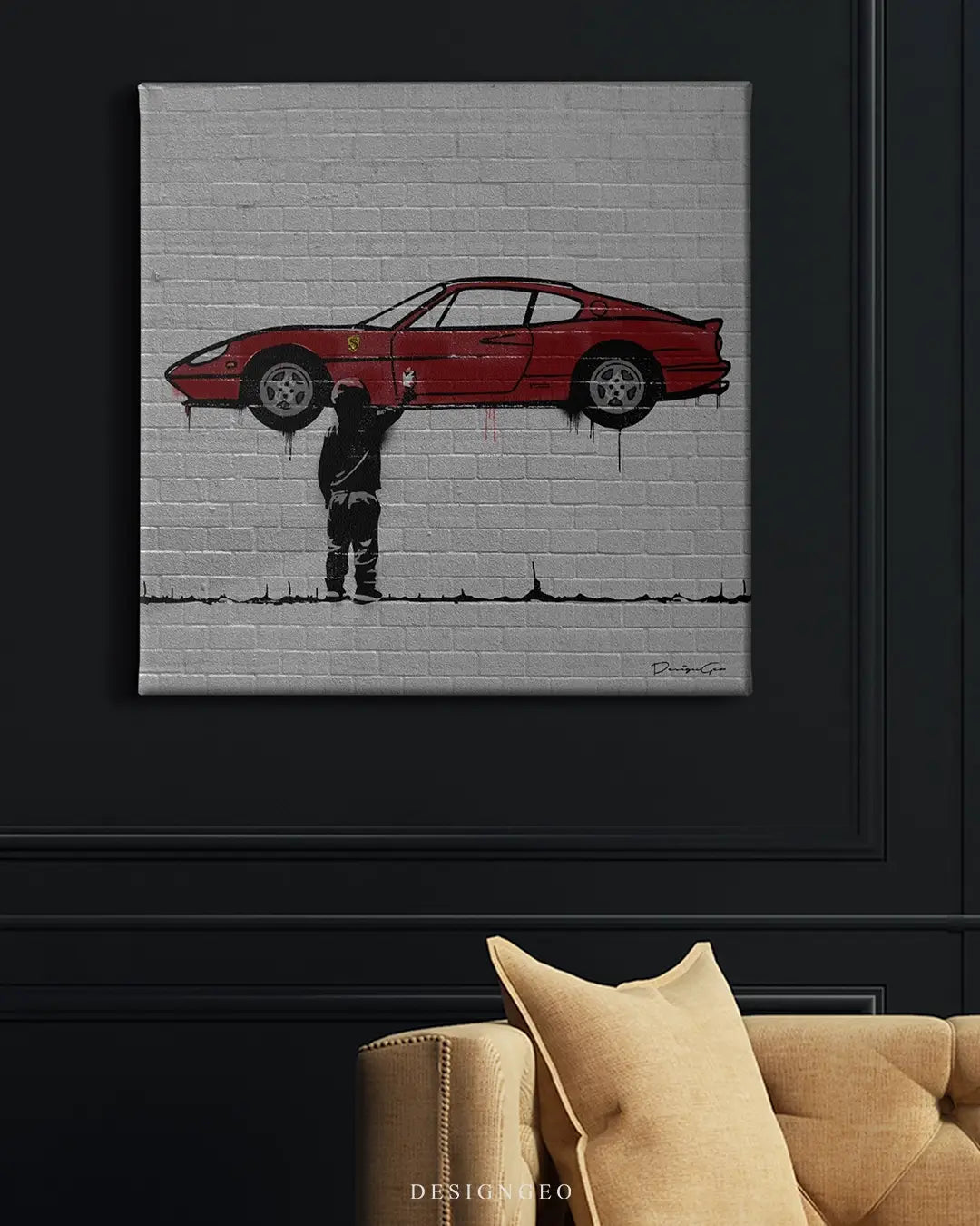 Fast Cars Dreams Canvas Wall Art