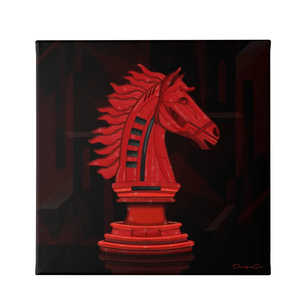 Fast Horse Canvas Wall Art
