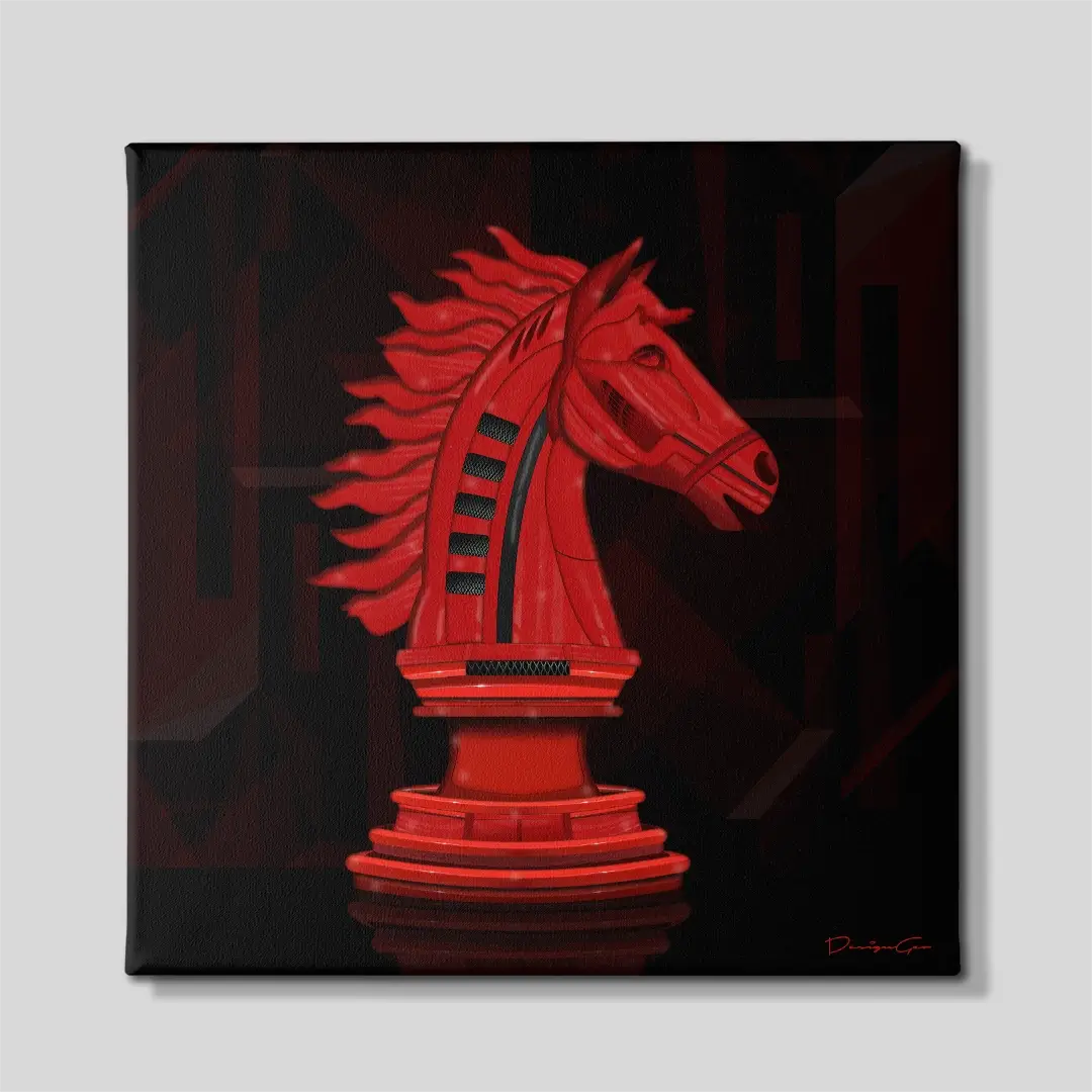 Fast Horse Canvas Wall Art