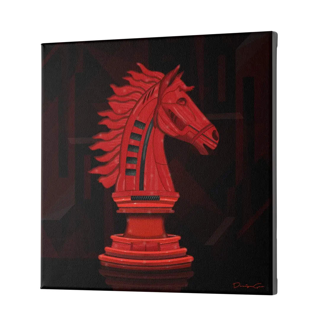 Fast Horse Canvas Wall Art