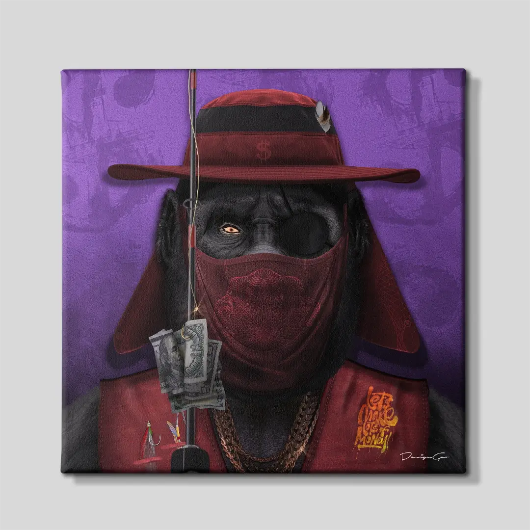 Fisher Ape Canvas Wall Art