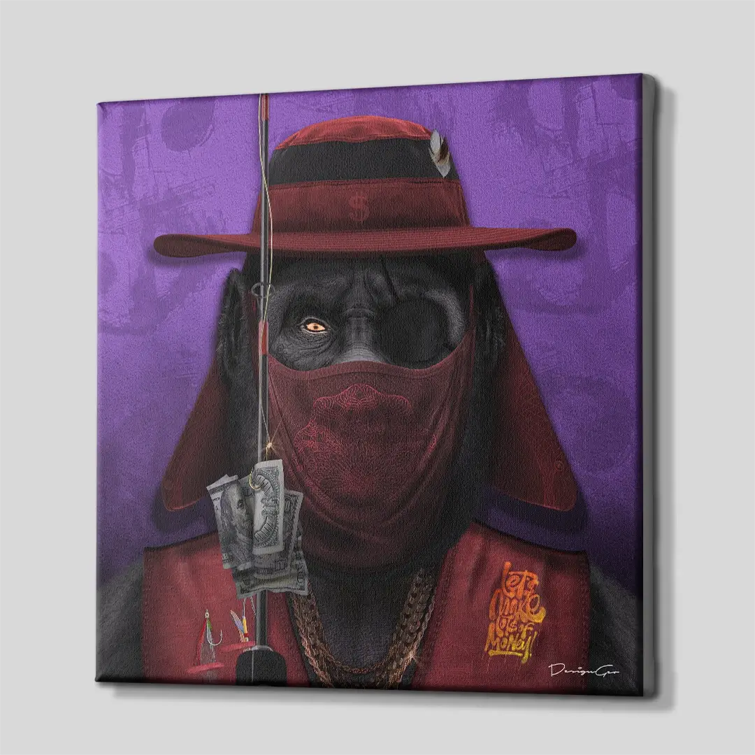 Fisher Ape Canvas Wall Art
