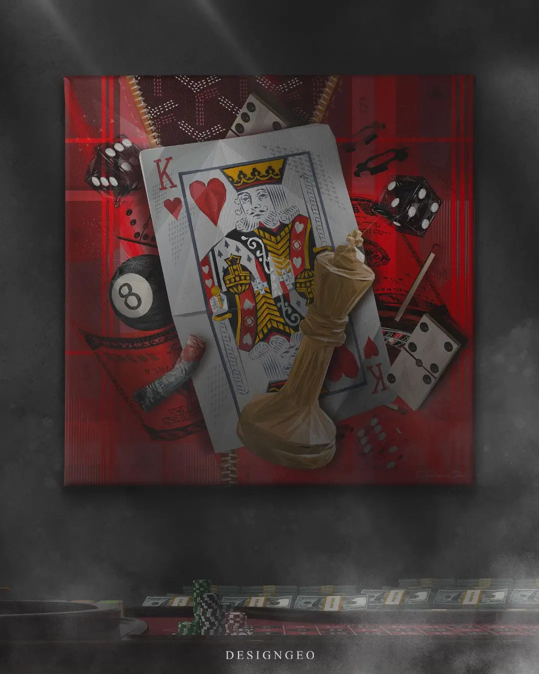 Game and Fortune Canvas Wall Art