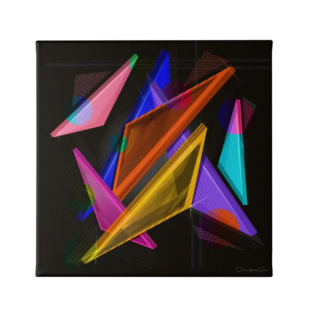 Geometric Shapes 2 Canvas Wall Art