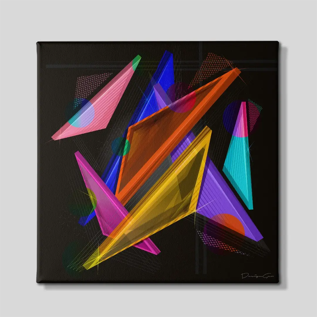 Geometric Shapes 2 Canvas Wall Art