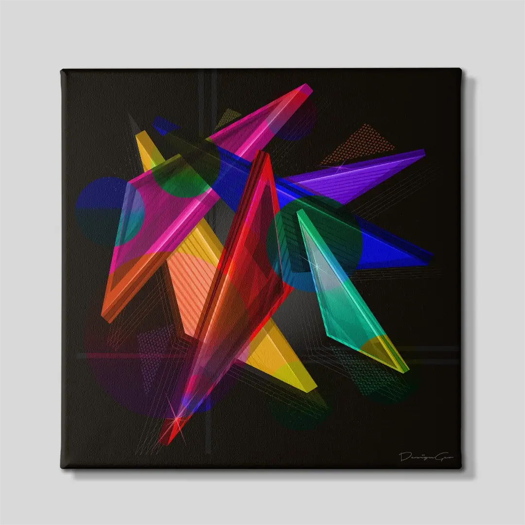 Geometric Shapes Canvas Wall Art