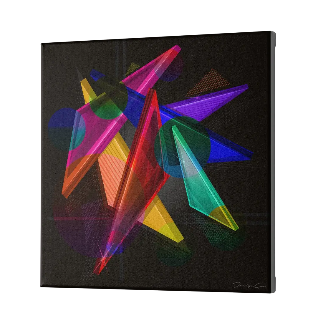 Geometric Shapes Canvas Wall Art