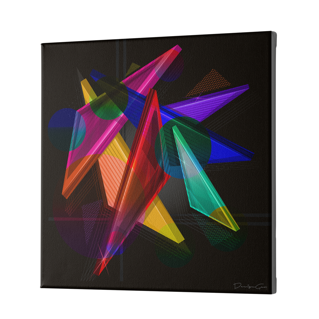 Geometric Studies 1 Art Square Canvas Print by DesignGeo