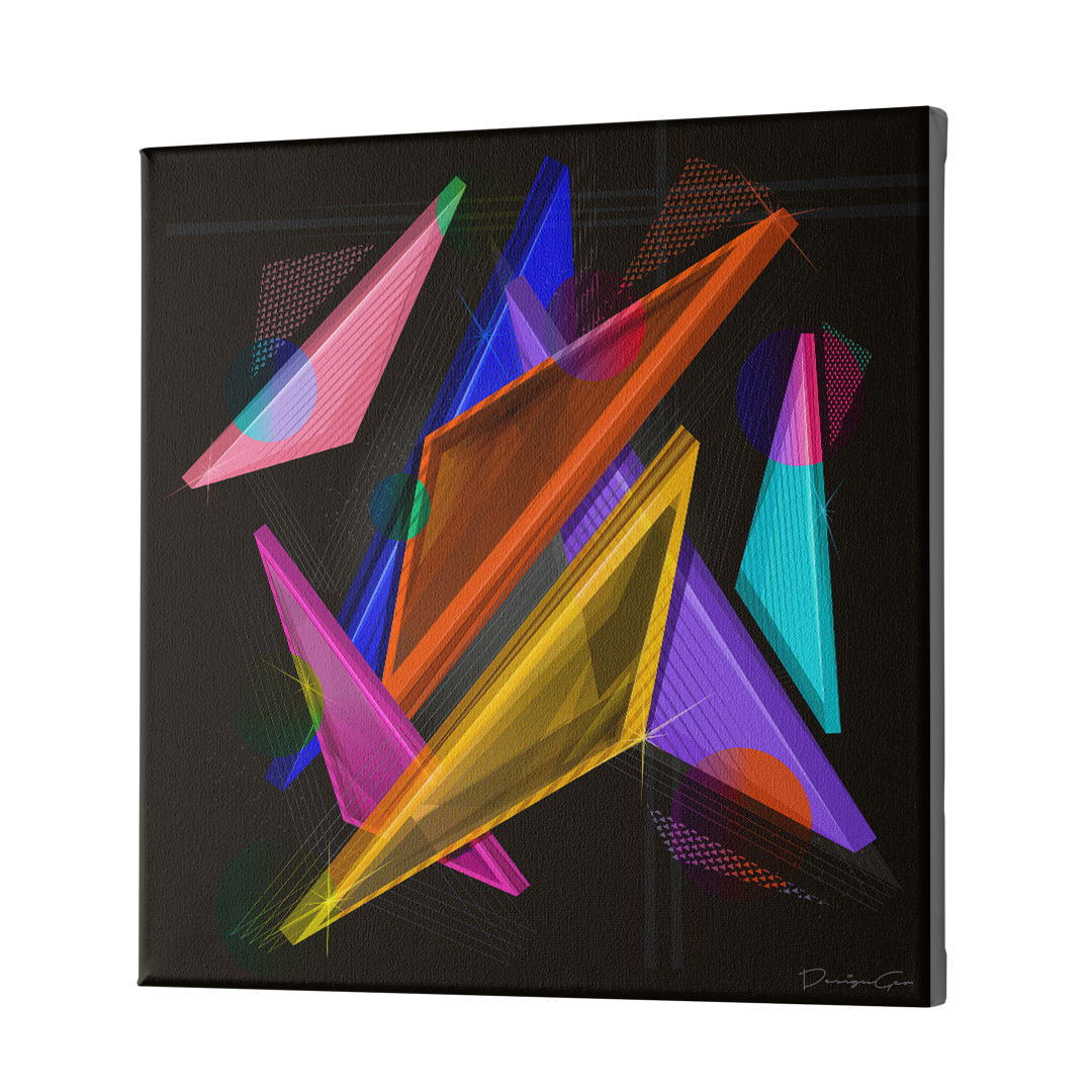 Geometric Studies 3 Art Square Canvas Print by DesignGeo