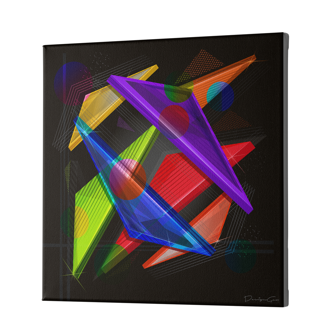Geometric Studies 5 Art Square Canvas Print by DesignGeo