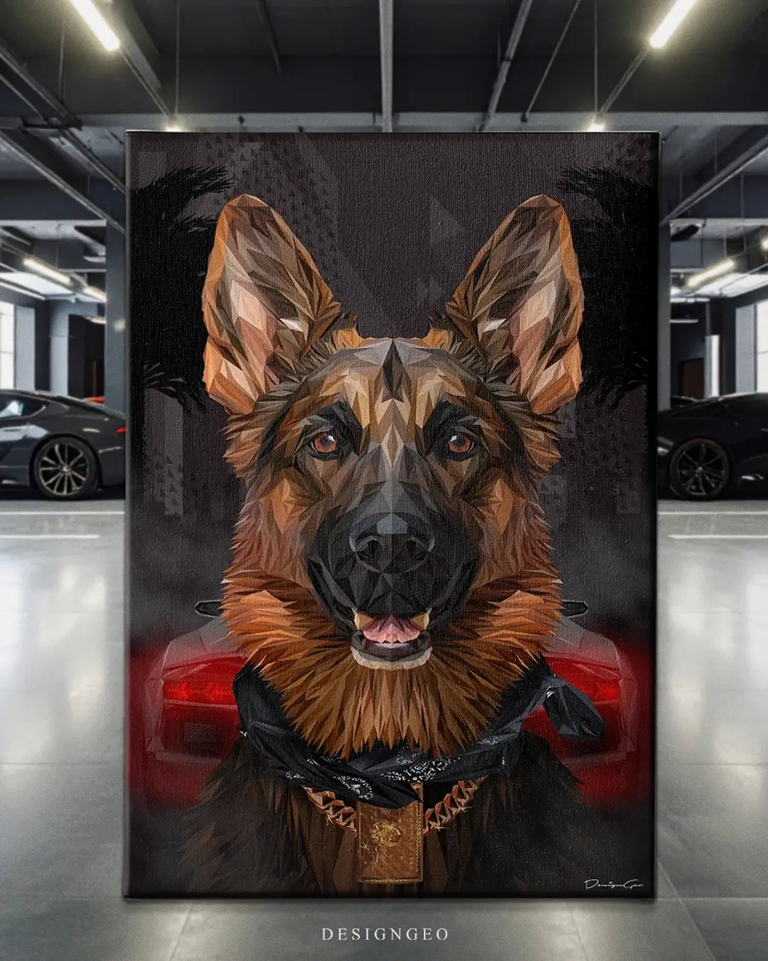 German Shepherd Canvas Wall Art