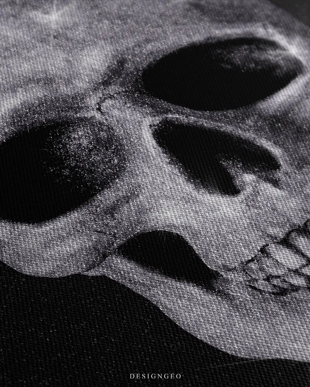 Glitter Skull Canvas Wall Art