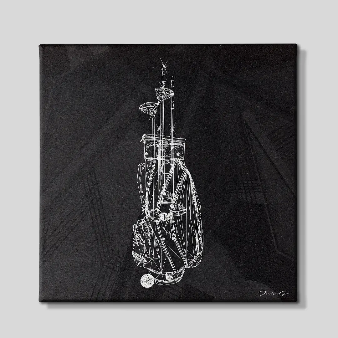 Golf Set Canvas Wall Art