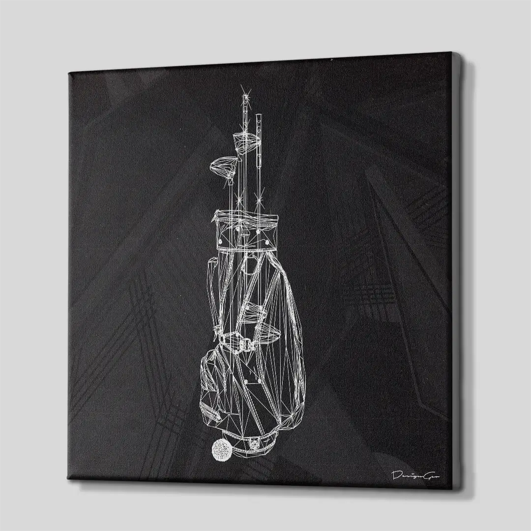Golf Set Canvas Wall Art